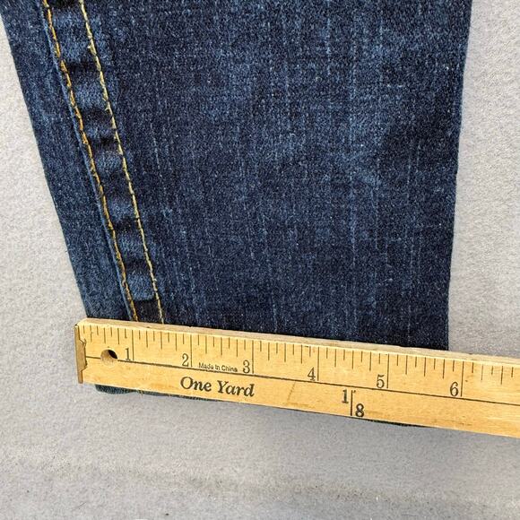 True Religion Jeans Women's 29 (8) Dark Blue Tapered Leg Low Rise Made in USA - Picture 15 of 15
